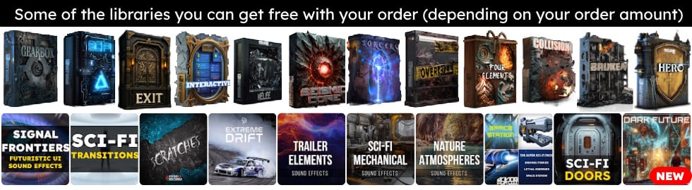 Some of the libraries you can get free with your order